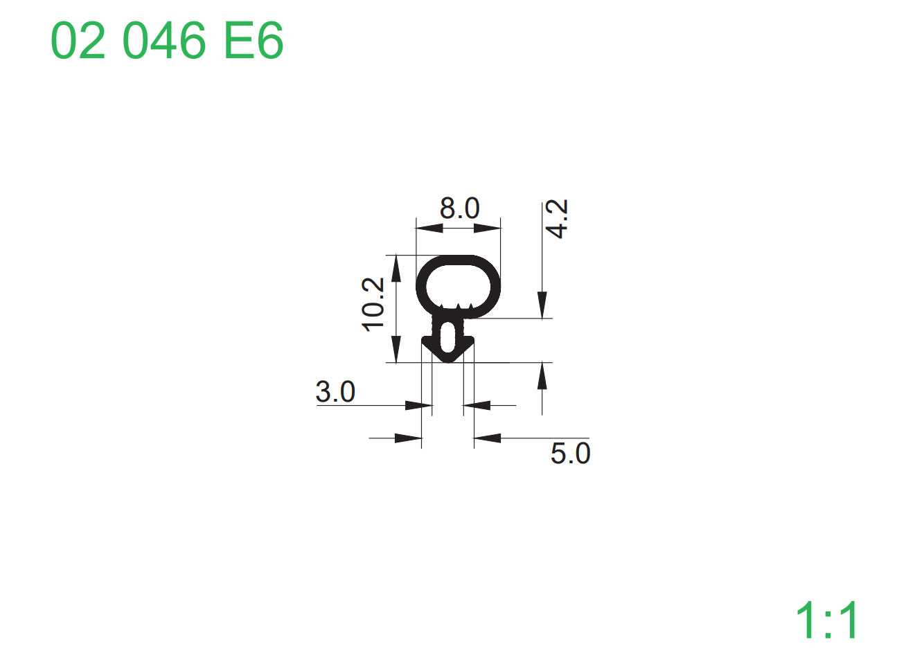 PROFIL 02046 C7 ČRN