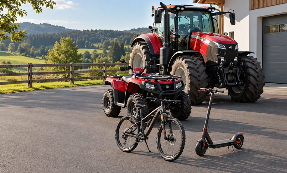 Gume za traktor, gume za kolo in skiro