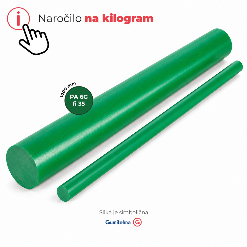 Poliamidna palica PA 6G fi 35x1000 mm