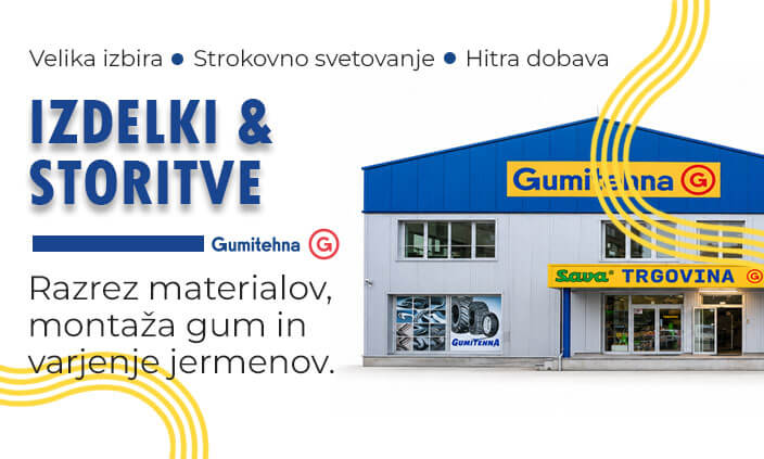 Storitve v trgovinah Gumitehna